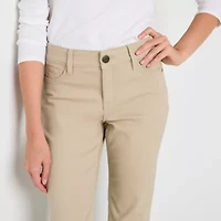 Liz Claiborne Sara Womens Slim Mid Rise Capri Pant
