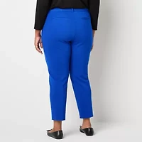 Liz Claiborne Emma Ponte Womens Ankle Plus Ankle Pant