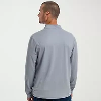 Antigua Mens Mock Neck Long Sleeve Active Quarter-Zip Pullover