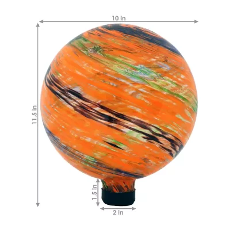 Net Health Shops Sunset Glass Gazing Globe - 10 Inch 2 pc. Yard Art