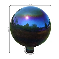 Net Health Shops Mirrored Garden Glass Gazing Ball 2-pc. Glass Yard Art