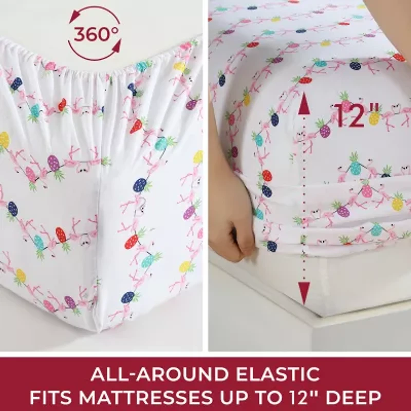 Beatrice Home Fashions Whimsical Print Sheet Set