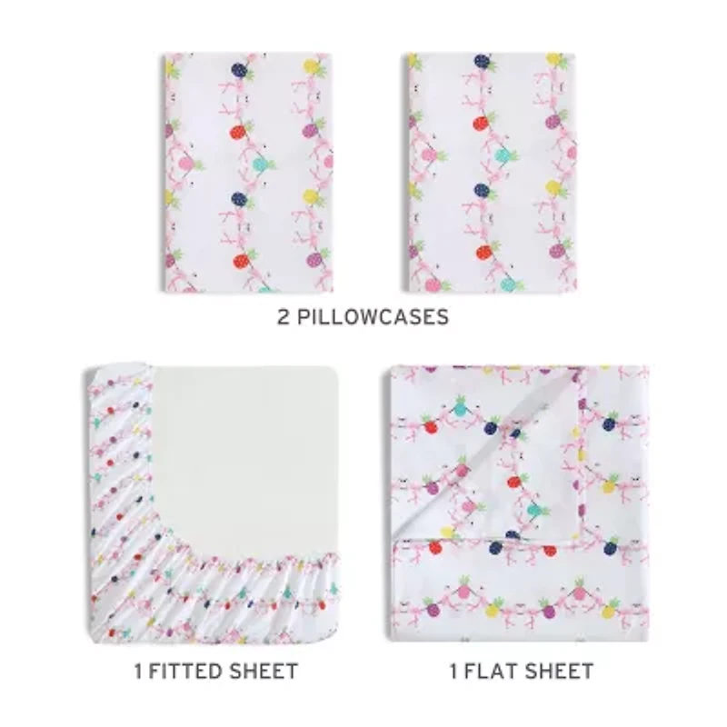 Beatrice Home Fashions Whimsical Print Sheet Set