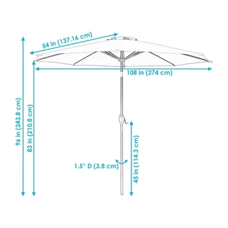 Sunnydaze Collection Patio Umbrella
