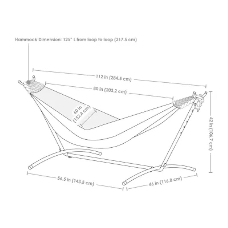 Sunnydaze Patio Collection Hammock