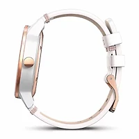 Garmin Vivomove Womens White Leather Band Smartwatch-0100159713