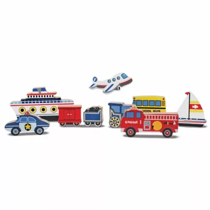 Melissa & Doug Vehicles Chunky Puzzle 10-pc. Non-Toxic Board Game