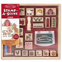 Melissa & Doug Stamp A Scene Farm 25-pc. Craft Kit