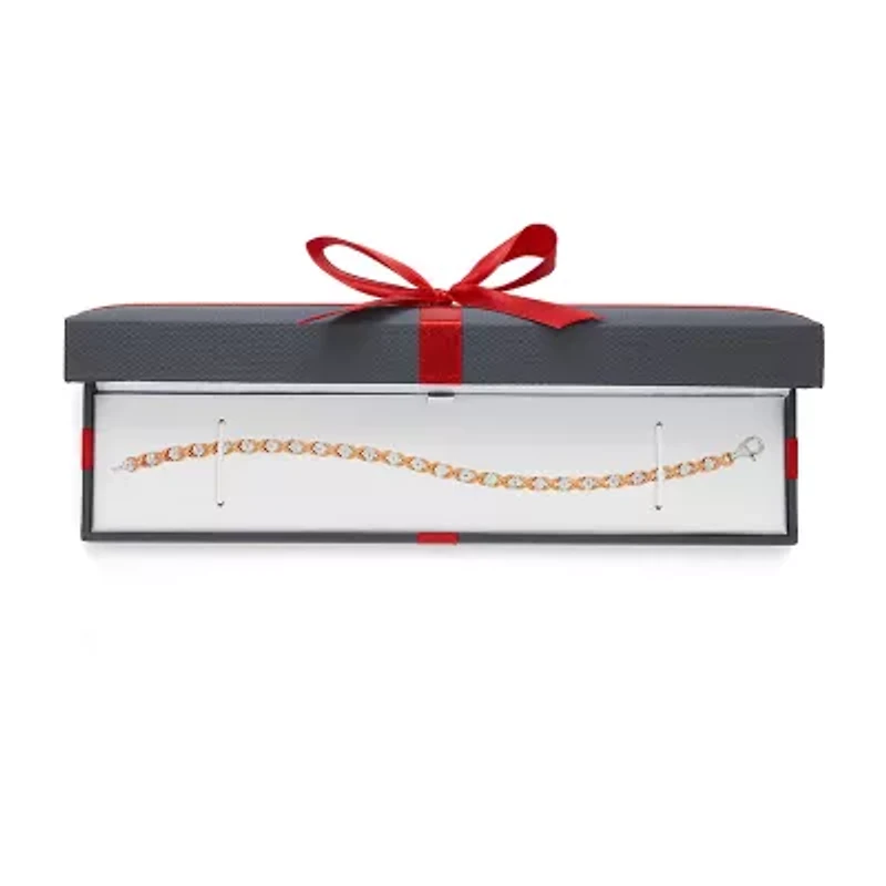 Womens 1/10 CT. T.W. Natural White Diamond Sterling Silver 7.5 Inch Tennis Bracelet