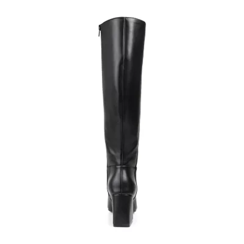 Journee Collection Womens Landree Block Heel Riding Boots