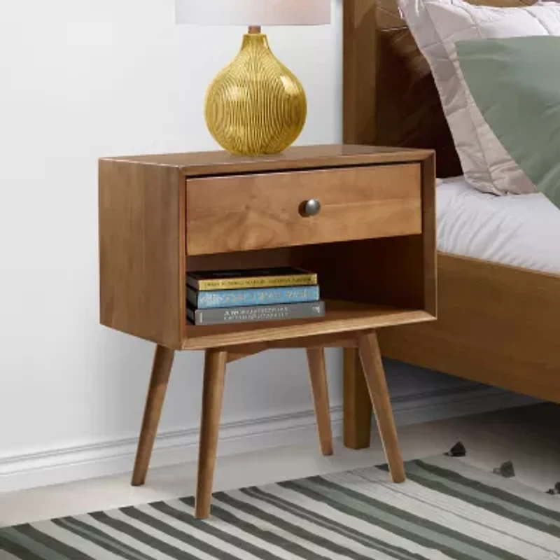 Walker Edison Durable 1-Drawer Nightstand