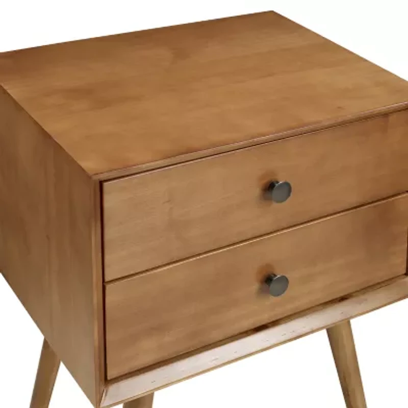 Walker Edison Durable Storage 2-Drawer Nightstand