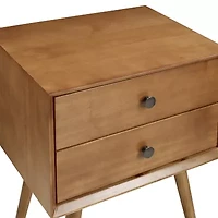 Walker Edison Durable Storage 2-Drawer Nightstand