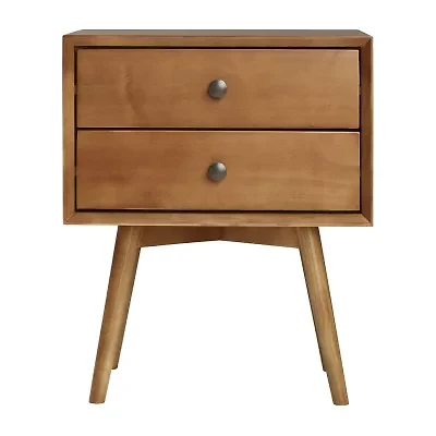Walker Edison Durable Storage 2-Drawer Nightstand