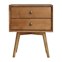 Walker Edison Durable Storage 2-Drawer Nightstand