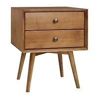 Walker Edison Durable Storage 2-Drawer Nightstand