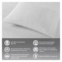 True North By Sleep Philosophy Flannel Sheet Set