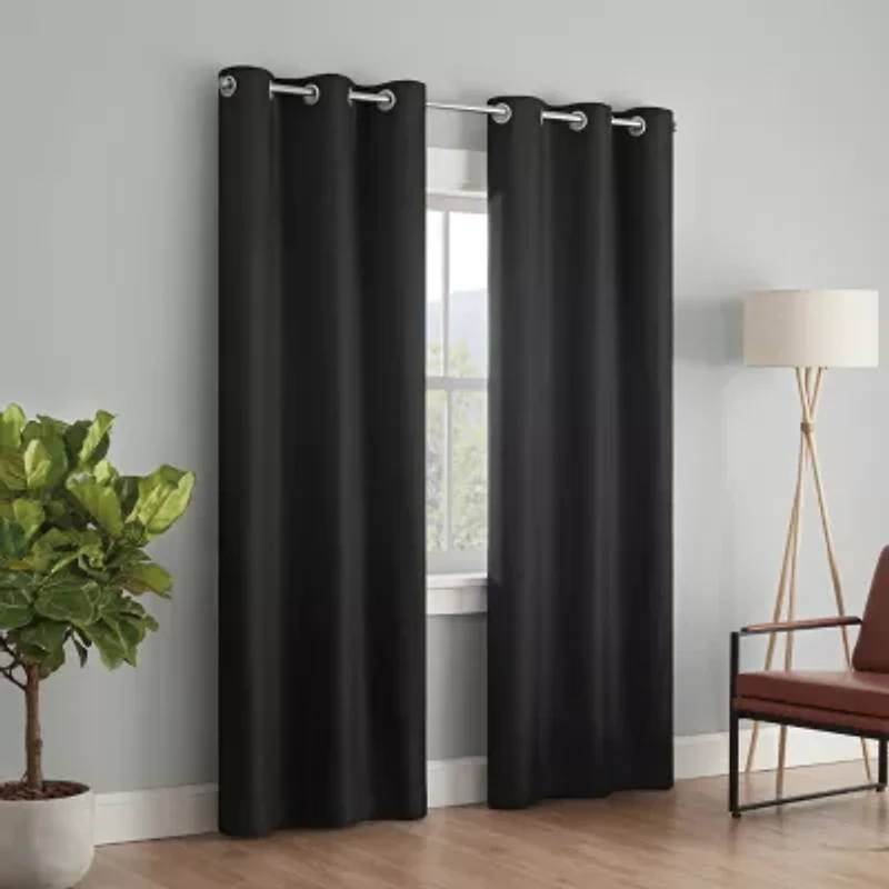 Eclipse Desmond Grommet Top 100% Blackout Single Curtain Panel