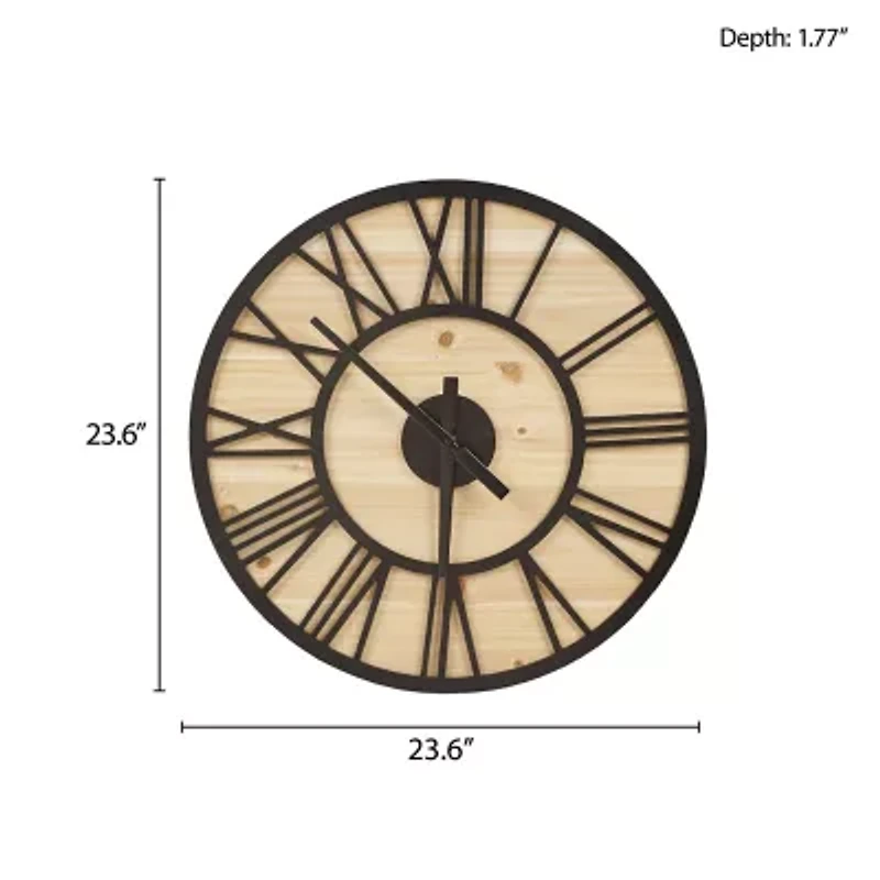 Madison Park Mason Wall Clock