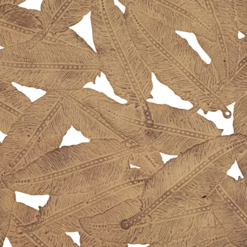 Madison Park Rosalie Textured Feather Metal Disc 3-pc. Wall Art Set