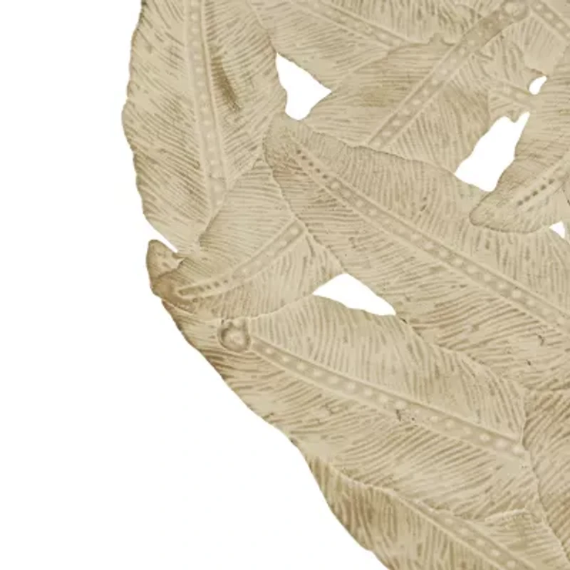 Madison Park Rosalie Textured Feather Metal Disc 3-pc. Wall Art Set