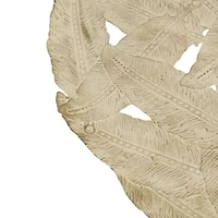 Madison Park Rosalie Textured Feather Metal Disc 3-pc. Wall Art Set