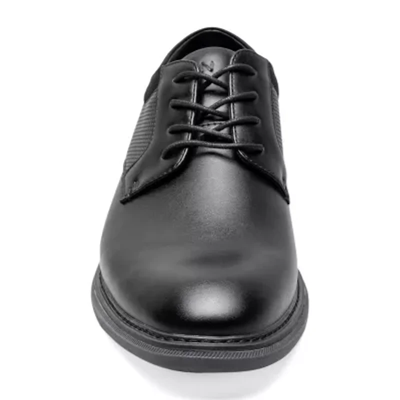 Nunn Bush Chase Plain Toe Mens Round Closed Oxford Shoes Wide Width