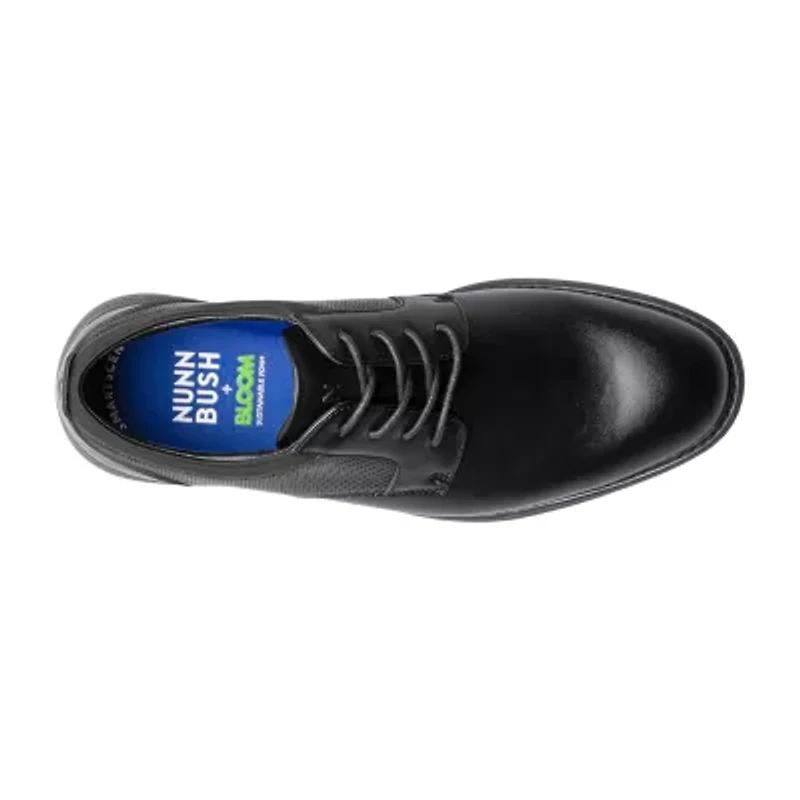Nunn Bush Chase Plain Toe Mens Round Closed Oxford Shoes Wide Width