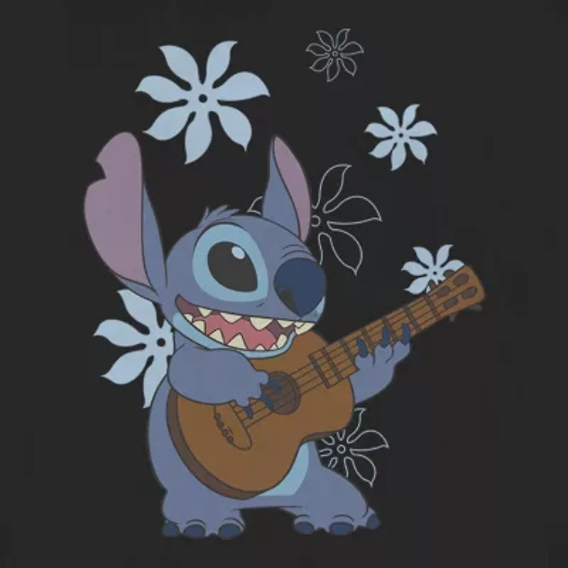 Mens Crew Neck Long Sleeve Lilo & Stitch Sweatshirt