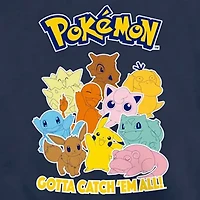 Mens Crew Neck Long Sleeve Pokemon Sweatshirt