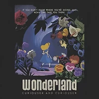 Mens Crew Neck Long Sleeve Alice Wonderland Sweatshirt