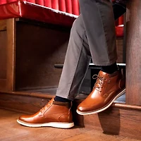 Nunn Bush Mens Chase Plain Toe Flat Heel Chukka Boots