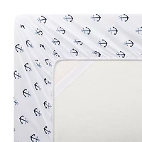 Sweet Home Collection™ Ship Anchor Microfiber Wrinkle Resistant Kids Sheet Set