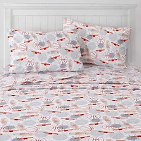 Sweet Home Collection™ Basketball Microfiber Wrinkle Resistant Kids Sheet Set