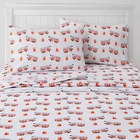 Sweet Home Collection™ Fire Trucks Microfiber Wrinkle Resistant Kids Sheet Set