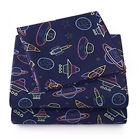 Sweet Home Collection™ Neon Space Microfiber Wrinkle Resistant Kids Sheet Set