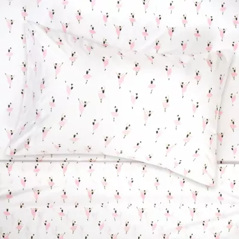 Sweet Home Collection™ Ballerina Microfiber Wrinkle Resistant Kids Sheet Set