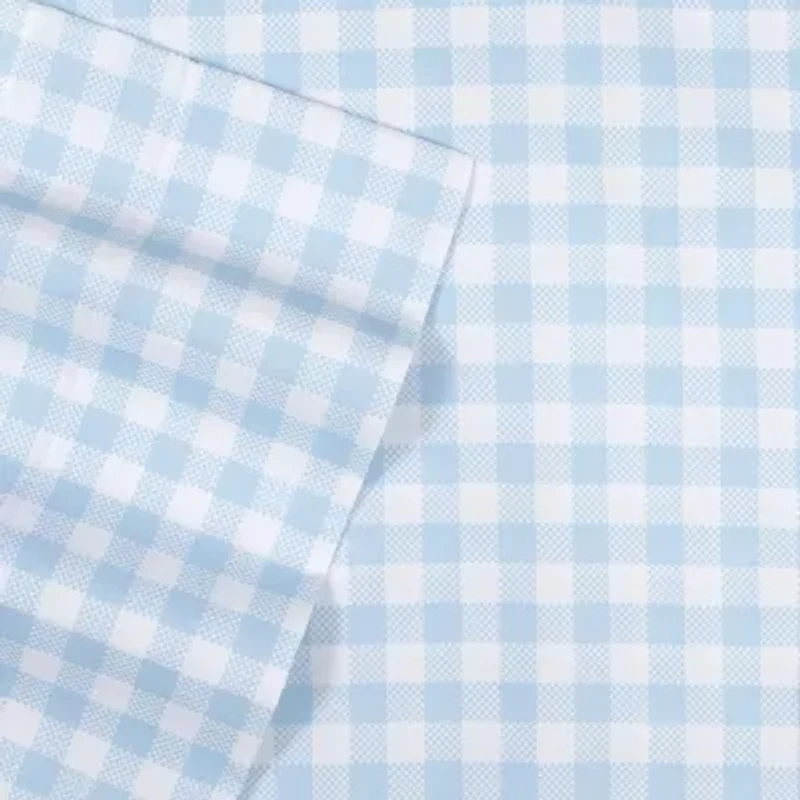 Sweet Home Collection™ Gingham Microfiber Wrinkle Resistant Kids Sheet Set