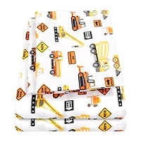 Sweet Home Collection™ Construction Microfiber Wrinkle Resistant Kids Sheet Set