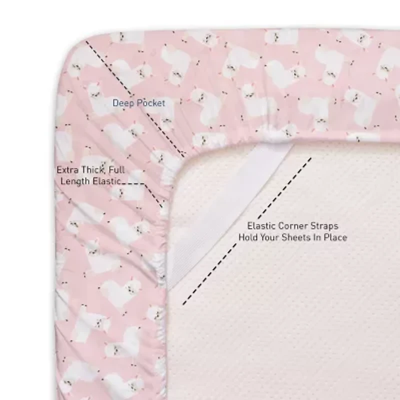 Sweet Home Collection™ Llamas Microfiber Wrinkle Resistant Kids Sheet Set