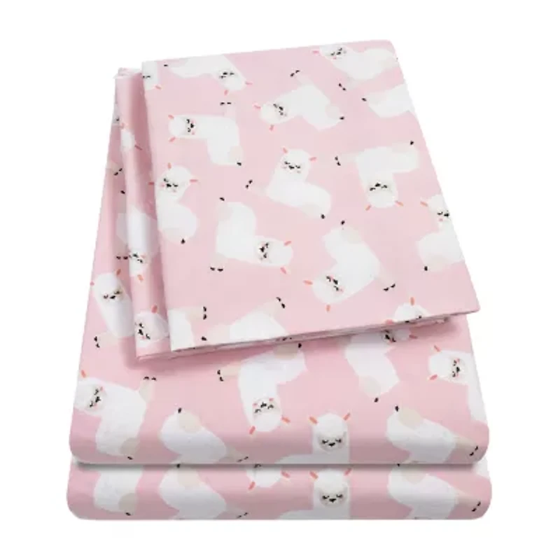 Sweet Home Collection™ Llamas Microfiber Wrinkle Resistant Kids Sheet Set