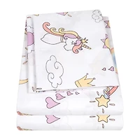 Sweet Home Collection™ Magical Unicorn Microfiber Wrinkle Resistant Kids Sheet Set