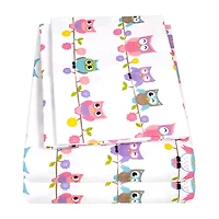 Sweet Home Collection™ Owls Microfiber Wrinkle Resistant Kids Sheet Set