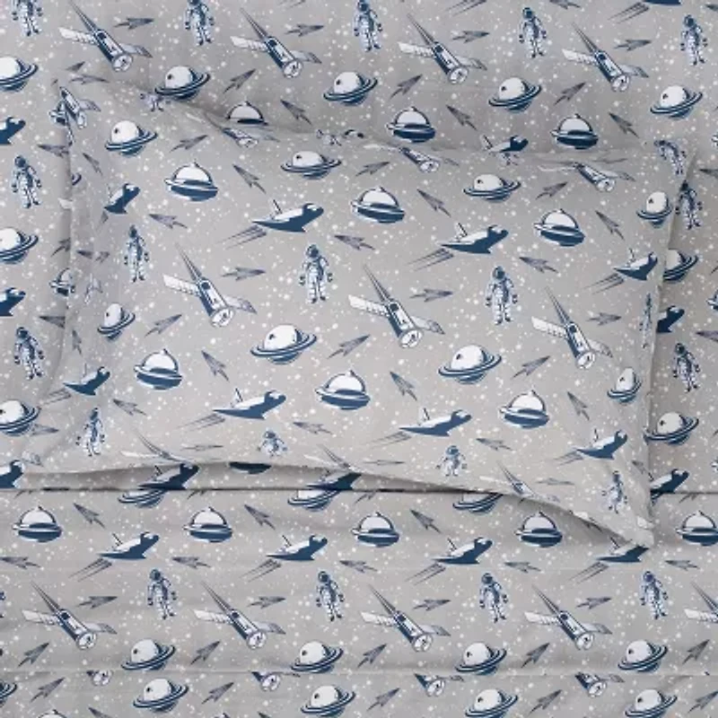 Sweet Home Collection™ Space Microfiber Wrinkle Resistant Kids Sheet Set
