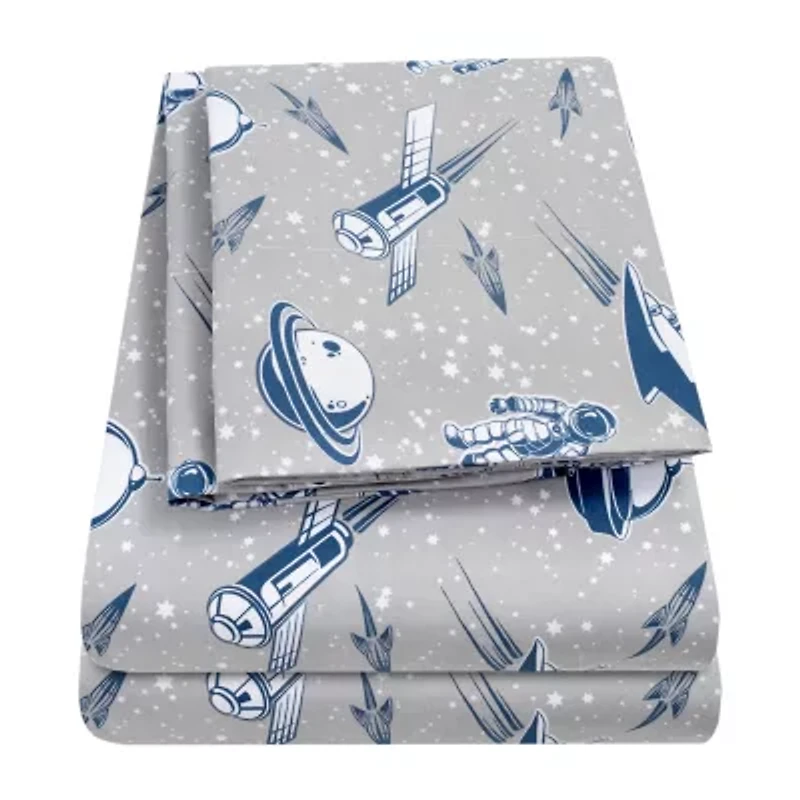 Sweet Home Collection™ Space Microfiber Wrinkle Resistant Kids Sheet Set