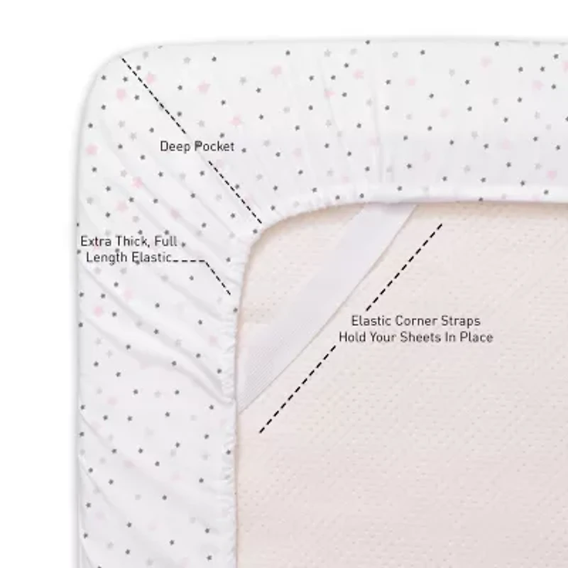 Sweet Home Collection™ Stars Microfiber Wrinkle Resistant Kids Sheet Set