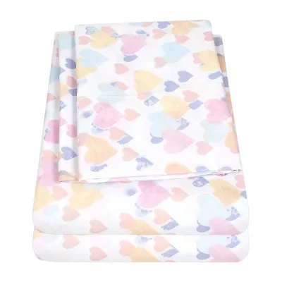 Sweet Home Collection™ Vintage Hearts Wrinkle Resistant Kids Sheet Set