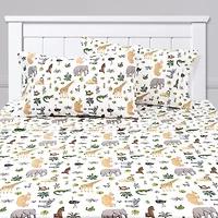 Sweet Home Collection™ Wild Animals Wrinkle Resistant Kids Sheet Set