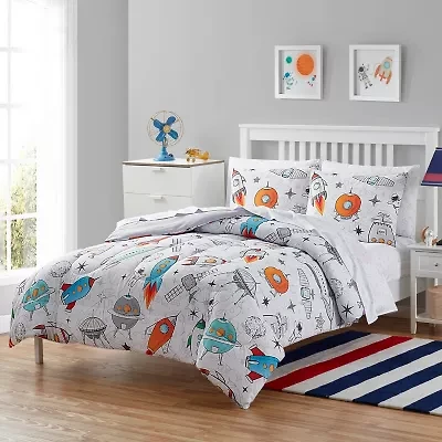 Sweet Home Collection™ Space Lightweight Down Alternative Kids Comforter Set