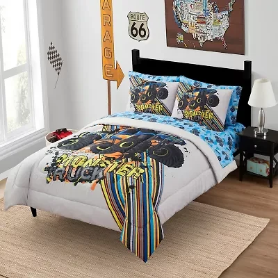 Sweet Home Collection™ Monster Truck Printed Kids Bedding Set Includes Sheet